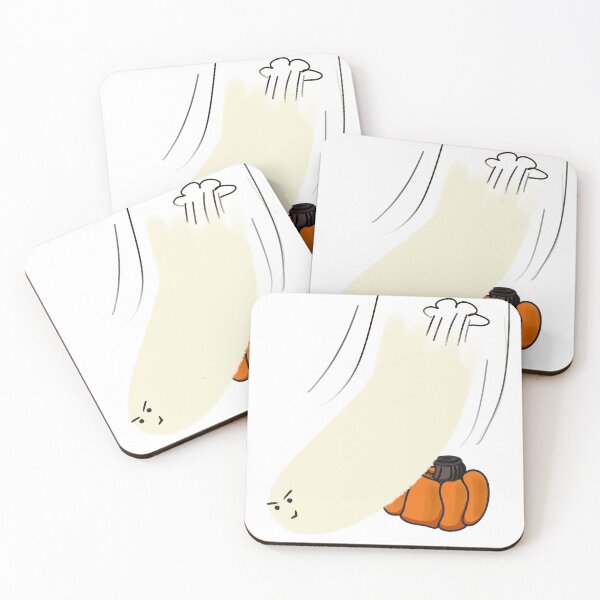 Item preview, Flying Ghost Launching from Pumpkin - Funny Halloween Cute Spooky Sticker Art designed and sold by silverhoneybee.