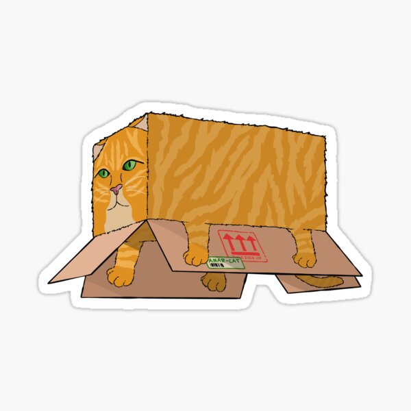 Item preview, Box cat or cat box? designed and sold by Ele-Oh-No.