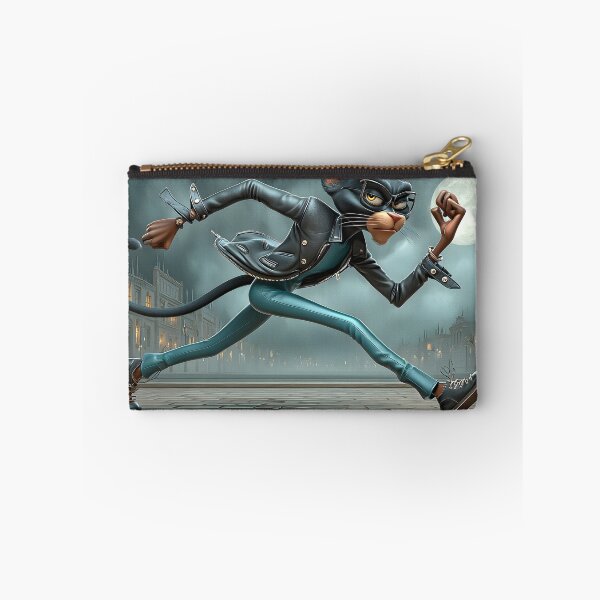 Item preview, Stylish Cartoon Cat in Urban Night Setting designed and sold by Artessie.