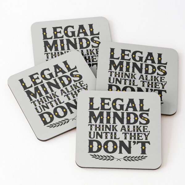 Item preview, All Legal Minds Think Alike, Until They Don’t – Courtroom Banter T-Shirt designed and sold by NoGoodDeeds.