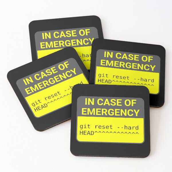 Item preview, In Case of Emergency, git reset --hard designed and sold by IonianDesign.