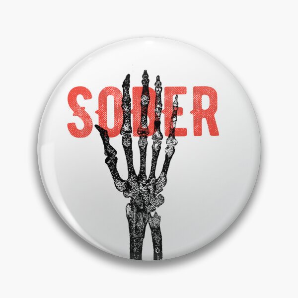 Item preview, Sober Skeleton hand  designed and sold by RoydonRoadTees.