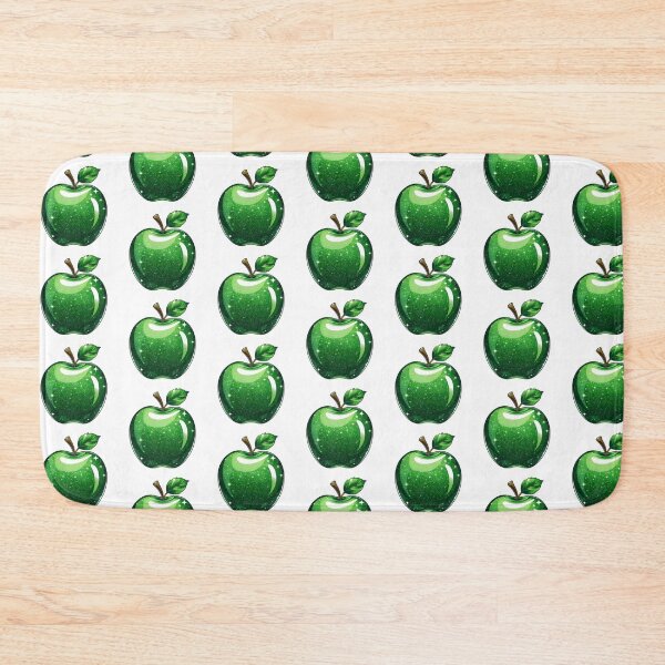 Item preview, Retro Glitter Green Apple Illustration designed and sold by Claustronautas.