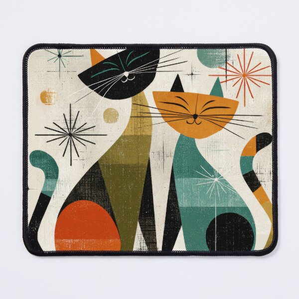 Item preview, Vintage cat atomic retro mid century modern designed and sold by scicilysimonee.