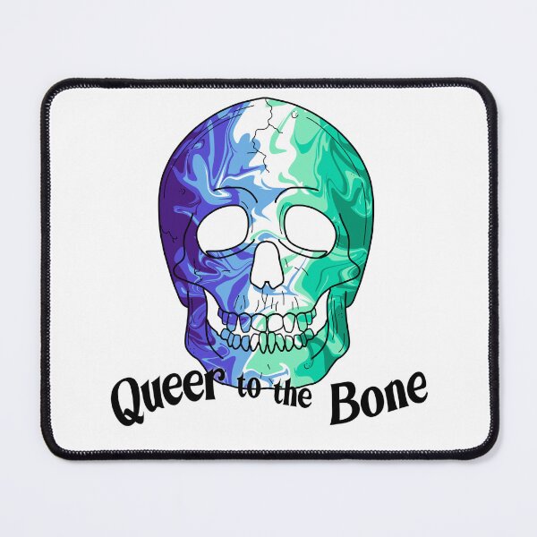 Item preview, Queer to the Bone Trippy Gay Skull Pride Art designed and sold by Non-Binary-Art.