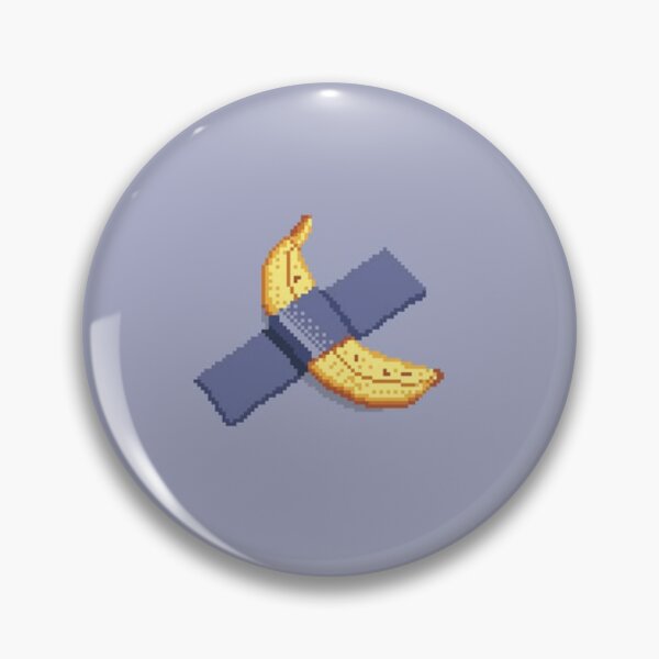 Item preview, Pixel Art Banana with Duct Tape — Minimalist 8-Bit Humor designed and sold by darkskinbender.
