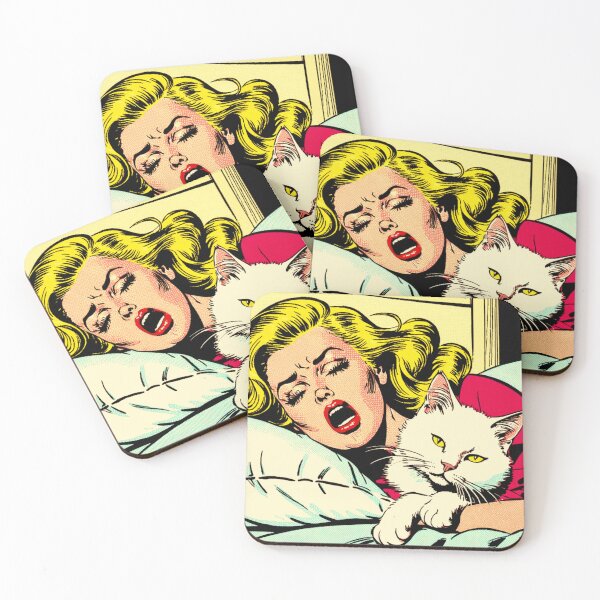 Item preview, 1960s Pastiche Cat Lovers Bedtime AI Pop Art designed and sold by NickWhittleArt.