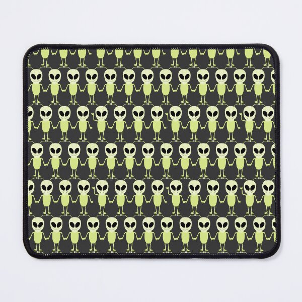 Item preview, Friendly Space Aliens - Neon Green designed and sold by Una Somerville.
