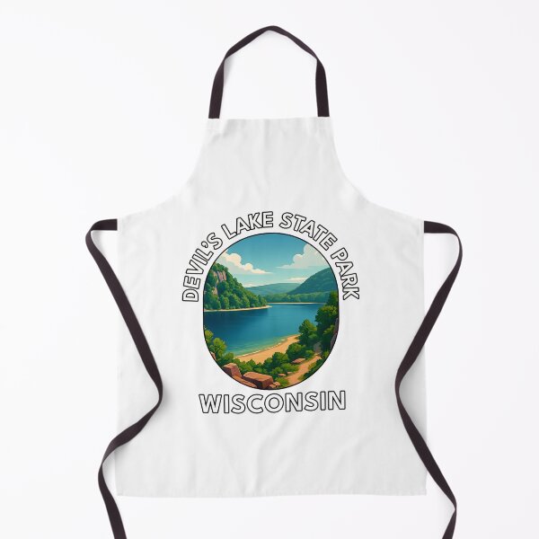 Item preview, Devil’s Lake State Park Wisconsin Travel Poster – Scenic Hiking & Nature Art designed and sold by inkNext.
