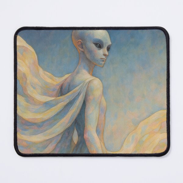 Item preview, The Scientist – Surreal Alien Fantasy Art designed and sold by GummyShelf.