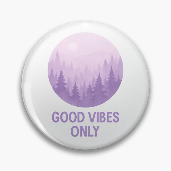 Item preview, Good Vibes Only Pastel Purple Forest Aesthetic Inspirational Quote designed and sold by VioletEther.