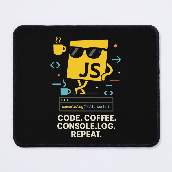 Item preview, Code Coffee Console.log Repeat JavaScript Dev designed and sold by meshhead.