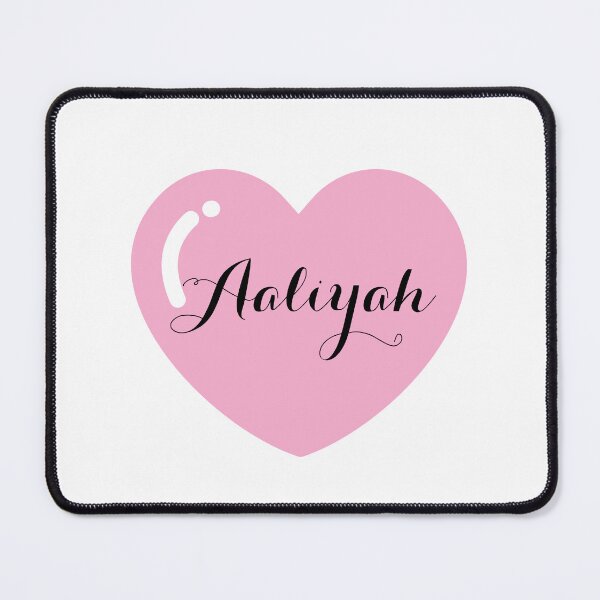 Item preview, Aaliyah Name with pink Heart designed and sold by Monika Howarth.