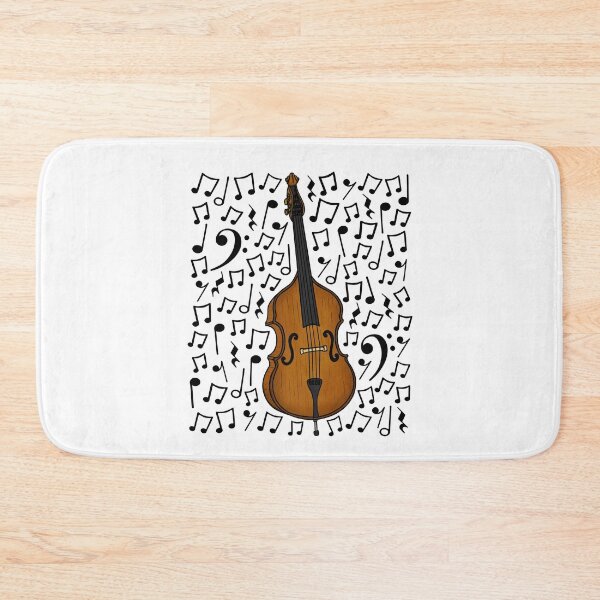 Item preview, Double Bass Musical Notes Music Teacher Bassist String Musician designed and sold by doodlerob.