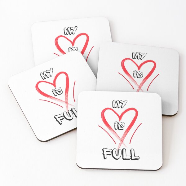 Item preview, My Heart Is Full  Funny Quote designed and sold by Modern-Tropical.