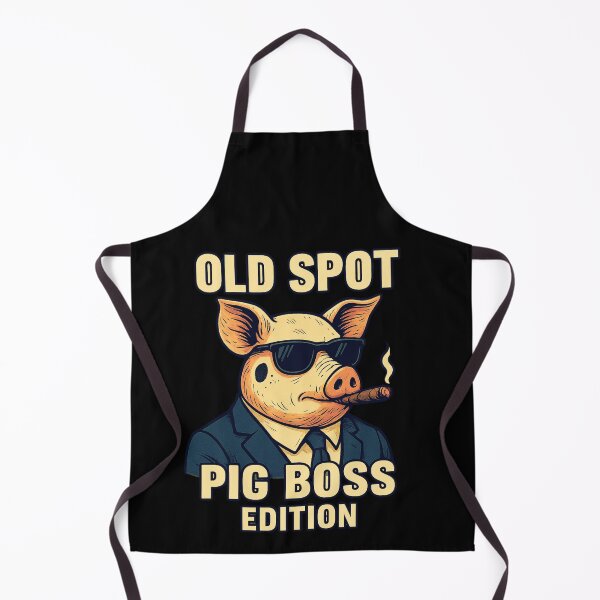 Artikelvorschau, Old Spot – Pig Boss Edition | Mafia-Schwein im Anzug mit Zigarre entworfen und verkauft von mArtWear.