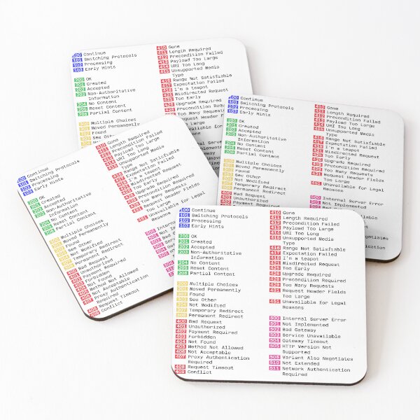 Item preview, HTTP Status Codes Reference designed and sold by TeePlusPlus.