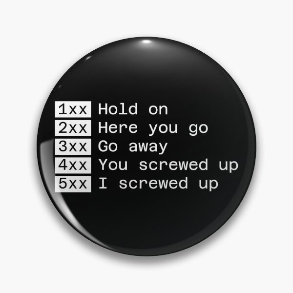 Item preview, HTTP Status Codes (White Text) designed and sold by TeePlusPlus.
