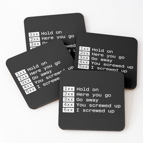 Item preview, HTTP Status Codes (White Text) designed and sold by TeePlusPlus.