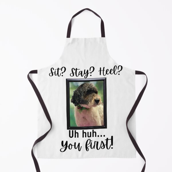 Item preview, Funny Parti Goldendoodle Quote – “Sit? Stay? Heel? Uh huh. You First!” designed and sold by Fredster1966.