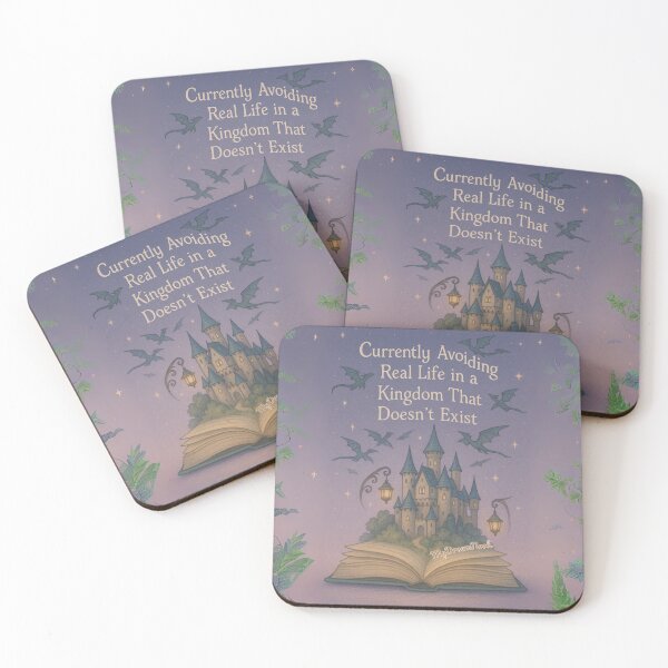 Item preview, Currently Avoiding Real Life in a Kingdom That Doesn’t Exist – Whimsical Fantasy Castle Art designed and sold by My Dream Nook.
