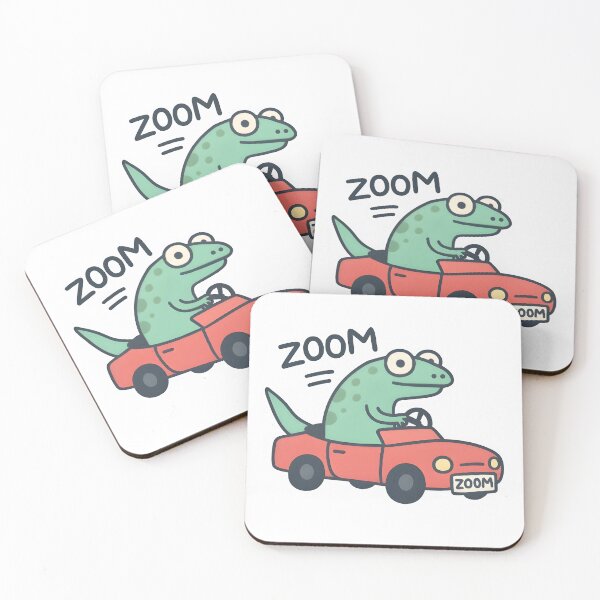 Item preview, Zoom Lizard – Cute Cartoon Driving Meme Design designed and sold by Made By Sutts.
