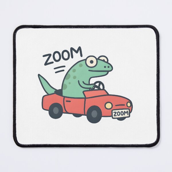 Item preview, Zoom Lizard – Cute Cartoon Driving Meme Design designed and sold by Made By Sutts.