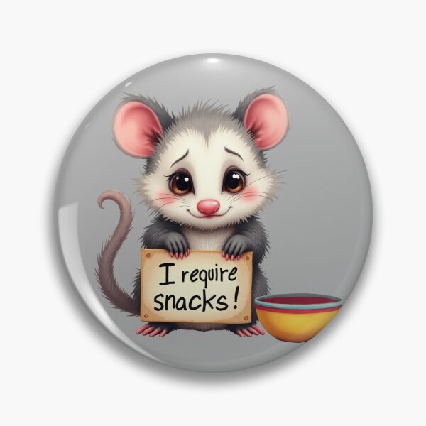 Item preview, I Require Snacks Opossum designed and sold by ChearshiPrints.