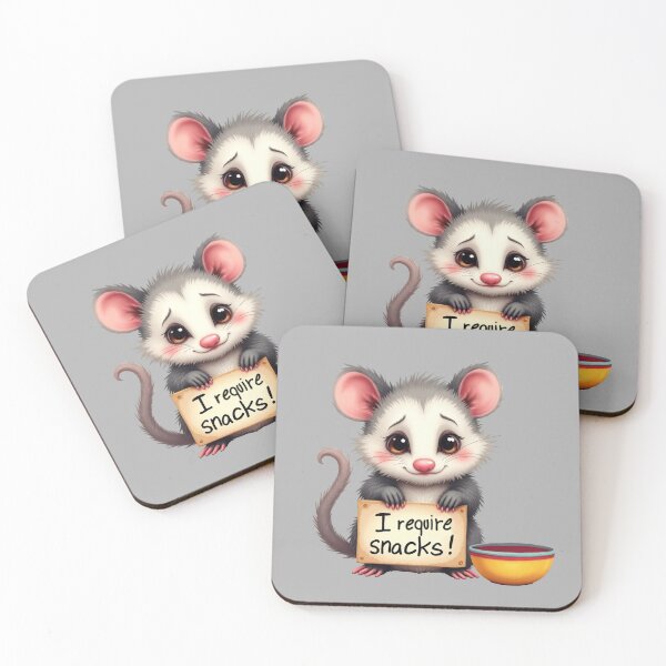 Item preview, I Require Snacks Opossum designed and sold by ChearshiPrints.