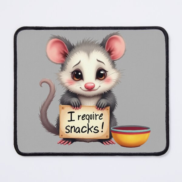 Item preview, I Require Snacks Opossum designed and sold by ChearshiPrints.