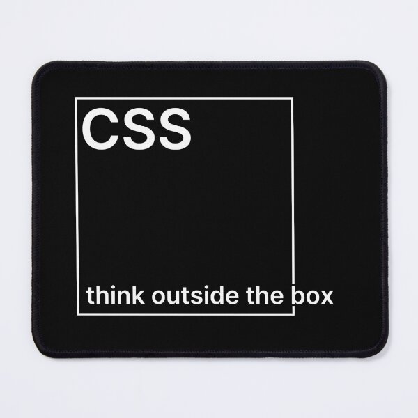 Item preview, CSS - Think Outside the Box (White Text) designed and sold by TeePlusPlus.