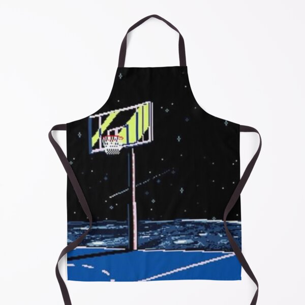 Item preview, Pixel Basketball Court at Night – Retro 8-Bit Sports Scene designed and sold by darkskinbender.