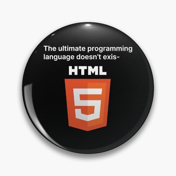 Item preview, HTML, The Ultimate Programming Language (White Text) designed and sold by TeePlusPlus.