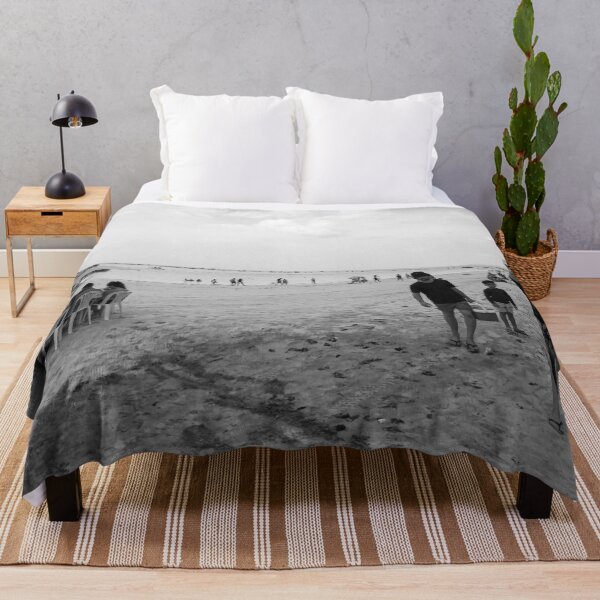 Item preview, black and white photography of people on the beach designed and sold by felipequeiroz.