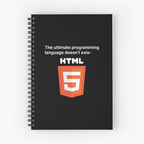Item preview, HTML, The Ultimate Programming Language (White Text) designed and sold by TeePlusPlus.