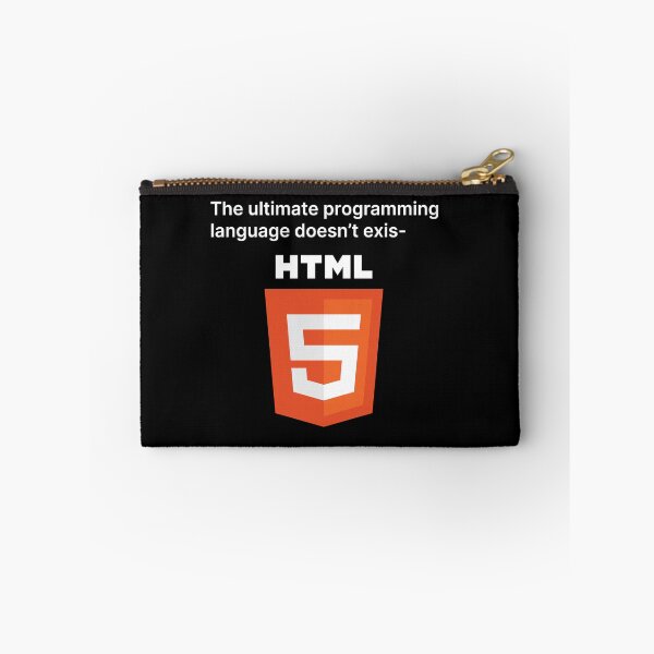 Item preview, HTML, The Ultimate Programming Language (White Text) designed and sold by TeePlusPlus.
