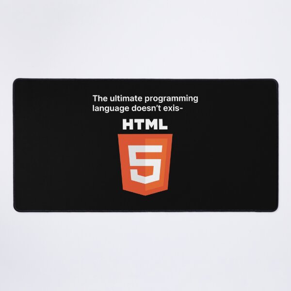 Item preview, HTML, The Ultimate Programming Language (White Text) designed and sold by TeePlusPlus.