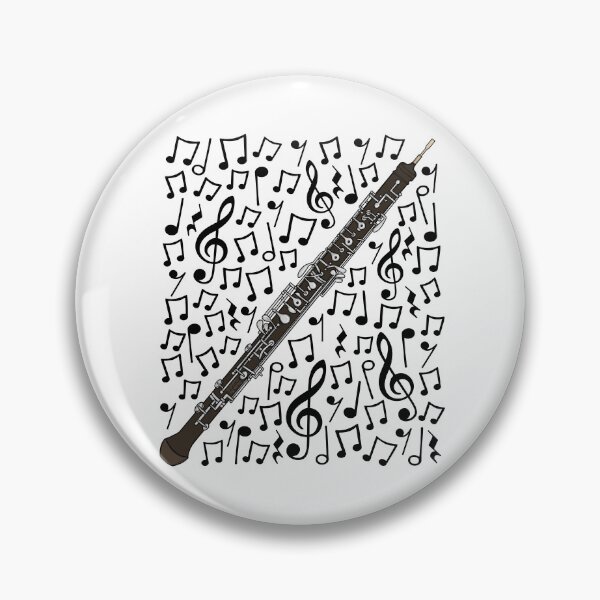 Item preview, Oboe Musical Notes Music Teacher Oboist Woodwind Musician designed and sold by doodlerob.