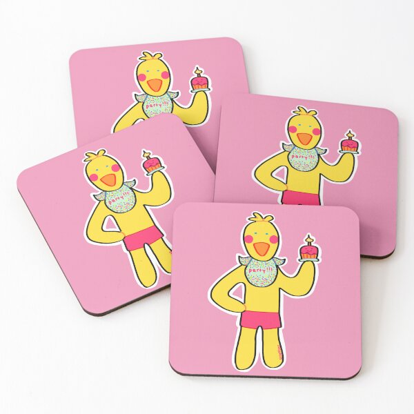 Item preview, girly chicken with bib and cupcake designed and sold by ssteffoxx.