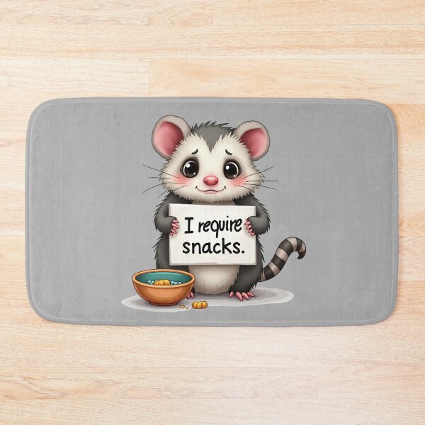 Item preview, I Require Snacks Opossum designed and sold by ChearshiPrints.