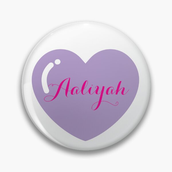 Item preview, Aaliyah Name with purple Heart  designed and sold by Monika Howarth.