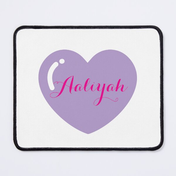 Item preview, Aaliyah Name with purple Heart designed and sold by Monika Howarth.