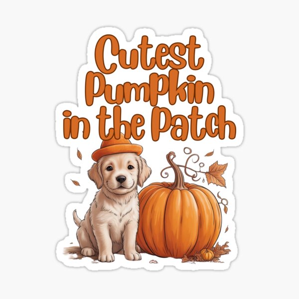 Item preview, Cutest Pumpkin in the Patch – Adorable Fall Puppy Design designed and sold by Paput & Parow.