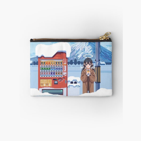 Item preview, Winter Vending Machine – Japanese Pixel Art Snow Scene designed and sold by darkskinbender.