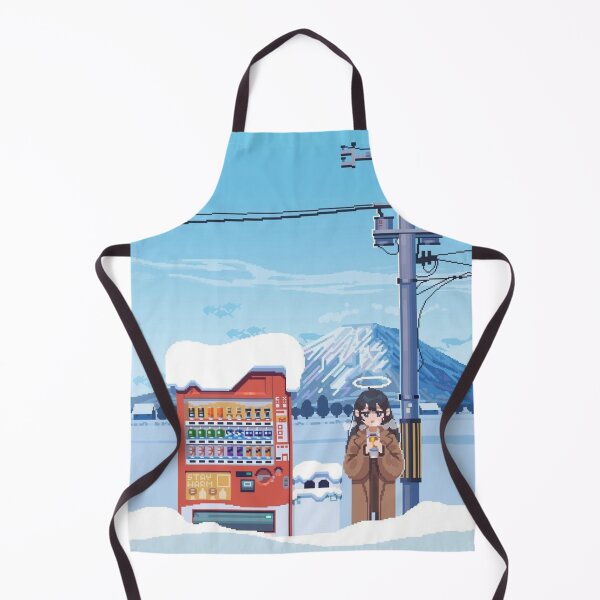 Item preview, Winter Vending Machine – Japanese Pixel Art Snow Scene designed and sold by darkskinbender.