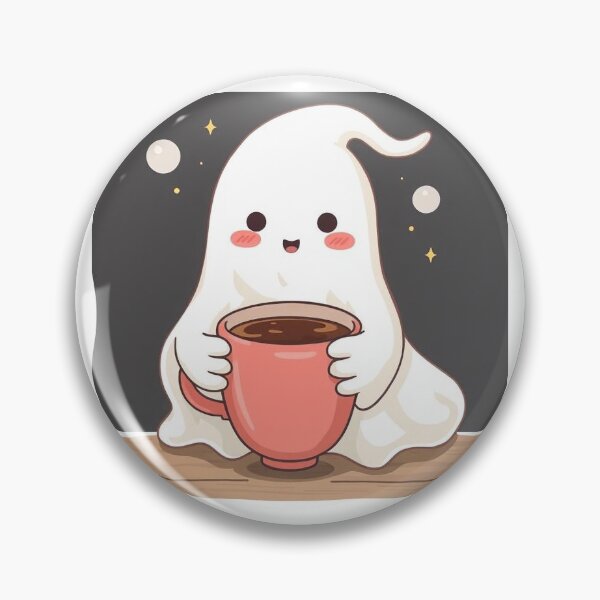 Item preview, Latte & Linger: Cozy Ghost Café Vibes designed and sold by GoblinNook.