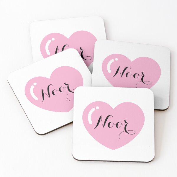 Item preview, Noor Name with pink Heart  designed and sold by Monika Howarth.