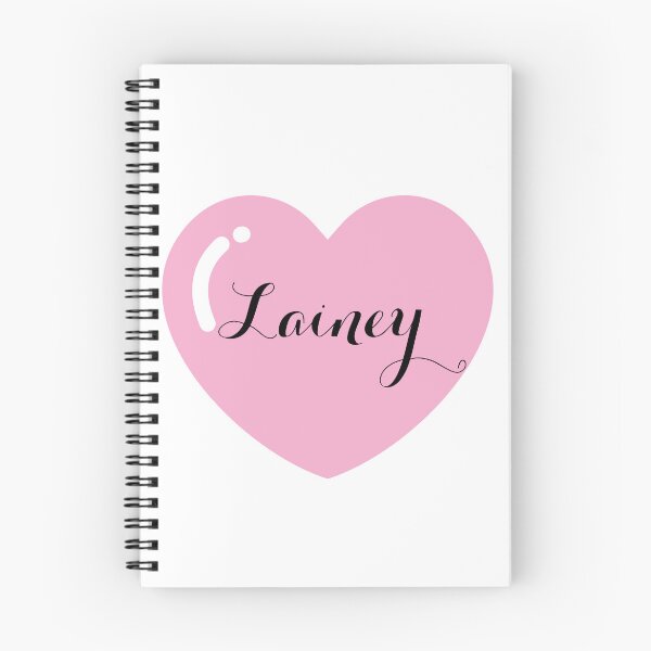 Artikelvorschau, Name Lainey mit rosa Herz entworfen und verkauft von Artbymonika.
