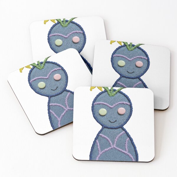 Item preview, Organic Denim Alien with Star Flowers designed and sold by DumbPet.