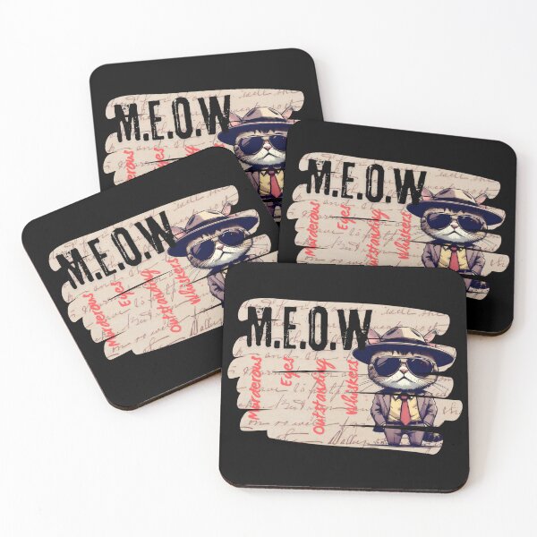 Item preview, M.E.O.W – Mafia Cat Gang Design designed and sold by Closeddog.